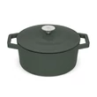 Kép 1/8 - Berlinger Haus Matte Green Öntöttvas lábas fedővel 24 cm-es (BH-6544)