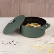 Kép 4/8 - Berlinger Haus Matte Green Öntöttvas lábas fedővel 24 cm-es (BH-6544)