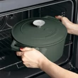Kép 6/8 - Berlinger Haus Matte Green Öntöttvas lábas fedővel 24 cm-es (BH-6544)