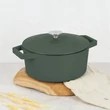Kép 2/8 - Berlinger Haus Matte Green Öntöttvas lábas fedővel 24 cm-es (BH-6544)