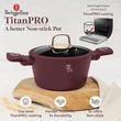 Kép 3/9 - Berlinger Haus Leonardo TitánPro bevonatú Lábas fedővel 2,5 l-es (BH-8040) 