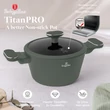 Kép 3/9 - Berlinger Haus Matte Green TitánPro bevonatú Lábas fedővel 20 cm-es (BH-8200) 