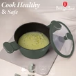 Kép 4/9 - Berlinger Haus Matte Green TitánPro bevonatú Lábas fedővel 20 cm-es (BH-8200) 