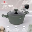 Kép 3/7 - Berlinger Haus Matte Green TitánPro bevonatú Lábas fedővel 24 cm-es (BH-8201) 