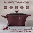 Kép 7/9 - Berlinger Haus Leonardo Nordic TitánPro bevonatú Lábas fedővel 6,3 l-es (BH-8302) 