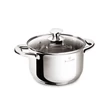 Kép 2/3 - Blaumann PROFESSIONAL rozsdamentes magas lábas üvegfedővel 2,6 L (BL-3871)