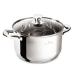 Kép 2/2 - Blaumann PROFESSIONAL rozsdamentes magas lábas üvegfedővel 3,8 L (BL-3872)