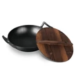 Kép 1/5 - Berlinger Haus Öntöttvas Wok fa fedővel 30 cm-es (LP-BH-190)