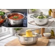 Kép 4/5 - Happy Cooking Rozsdamentes Lábas Üvegfedővel 2,5 L (RS-1227-20)