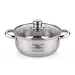 Kép 1/6 - Happy Cooking Rozsdamentes Lábas Üvegfedővel 4,5 L (RS-1227-24)