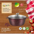 Kép 1/7 - Happy Cooking Márvány Bevonatú Indukciós Lábas 8,9 l (RSB-1200)