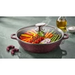 Kép 3/6 - Happy Cooking Márvány Bevonatú Indukciós Alacsony Lábas Fedővel 28 cm (RSB-1201)