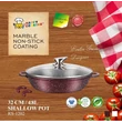 Kép 6/6 - Happy Cooking Márvány Bevonatú Indukciós Alacsony Lábas Fedővel 32 cm (RSB-1202)