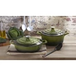 Kép 7/8 -  La Cuisine Green öntöttvas alacsony lábas fedővel 28 cm-es (432023)
