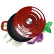 Kép 2/6 -  La Cuisine Berry öntöttvas alacsony lábas fedővel 28 cm-es (432024)