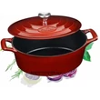 Kép 4/5 - La Cuisine Berry öntöttvas ovális lábas fedővel 29 cm-es (432028)