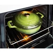 Kép 6/8 -  La Cuisine Green öntöttvas alacsony lábas fedővel 28 cm-es (432023)