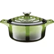 Kép 1/5 -  La Cuisine Green öntöttvas lábas fedővel 26 cm-es (432025)