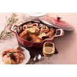 Kép 8/8 -  La Cuisine Red öntöttvas alacsony lábas fedővel 28 cm-es (432020)