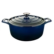 Kép 5/6 -  La Cuisine Blue öntöttvas lábas fedővel 26 cm-es (432017)
