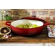 Kép 7/8 -  La Cuisine Red öntöttvas alacsony lábas fedővel 28 cm-es (432020)