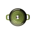 Kép 4/8 -  La Cuisine Green öntöttvas alacsony lábas fedővel 28 cm-es (432023)
