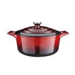 Kép 5/9 -  La Cuisine Red öntöttvas lábas fedővel 26 cm-es (432018)