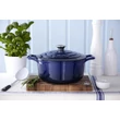 Kép 1/6 -  La Cuisine Blue öntöttvas lábas fedővel 26 cm-es (432017)