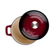 Kép 4/8 -  La Cuisine Red öntöttvas alacsony lábas fedővel 28 cm-es (432020)