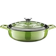 Kép 5/8 -  La Cuisine Green öntöttvas alacsony lábas fedővel 28 cm-es (432023)