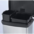 Kép 5/6 - CURVER SZELEKTÍV fémhatású pedálos szemetes 10L+18L (CU-981) 
