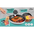 Kép 6/7 - Bratmaxx INOX Serpenyő Méhsejt technológiával 28 cm-es (DS-16470)
