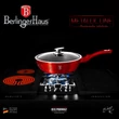 Kép 2/4 - Berlinger Haus Burgundy Metallic Indukciós serpenyő fedővel 24 cm-es (BH-1259) 