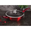 Kép 1/4 - Berlinger Haus Burgundy Metallic Indukciós serpenyő fedővel 28 cm-es (BH-1260) 