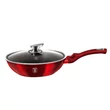 Kép 2/9 - Berlinger Haus Burgundy Wok Fedővel 28 cm-es (BH-1265) 