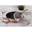 Kép 1/4 - Berlinger Haus Rose Gold Indukciós serpenyő fedővel 28 cm-es (BH-1518) 