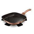 Kép 1/5 - Berlinger Haus Rose Gold indukciós grill serpenyő 28 cm-es (BH-1521)