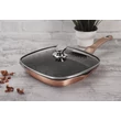 Kép 4/6 - Berlinger Haus Rose Gold indukciós grill serpenyő fedővel 28 cm-es (BH-1610)