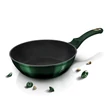 Kép 2/5 - Berlinger Haus Smaragdzöld Indukciós serpenyő fedővel 24 cm-es (BH-6049) 