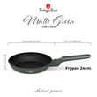 Kép 2/9 - Berlinger Haus Matte Green TitánPro bevonatú Serpenyő 24 cm-es (BH-8151)