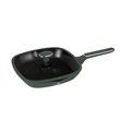 Kép 1/5 - Berlinger Haus Matte Green Indukciós Grill Serpenyő fedővel 28 cm-es (BH-8162)