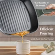 Kép 6/9 - Berlinger Haus Matte Green Indukciós Grill Serpenyő fedővel 28 cm-es (BH-8162)