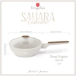Kép 2/8 - Berlinger Haus Sahara Nordic TitánPro bevonatú Mély Serpenyő Fedővel 24 cm-es (BH-8314) 