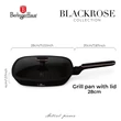 Kép 2/8 - Berlinger Haus Black Rose Indukciós Grill Serpenyő fedővel 28 cm-es (BH-8355)