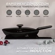 Kép 4/8 - Berlinger Haus Black Rose Indukciós Grill Serpenyő fedővel 28 cm-es (BH-8355)