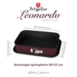 Kép 2/6 - Berlinger Haus Leonardo Szögletes kapcsos tortaforma TitánPro bevonat (BH-7941)