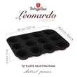 Kép 2/8 - Berlinger Haus Leonardo TitánPro bevonatú Muffinsütő - 12 db-os (BH-7945)
