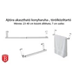Kép 1/8 - Berlinger Haus ajtóra akasztható konyharuha-, törölközőtartó (BH-8820)