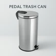 Kép 5/8 - Efor Metal INOX Pedálos Szemetes (EF4)