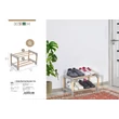 Kép 5/6 - Sev Plastik WoodLine Fa Tárolópolc 2 Szintes (SV-001)